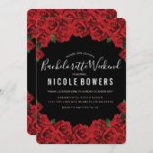 Uitnodiging voor Bachelorette-weekendactiviteiten (Voorkant / Achterkant)