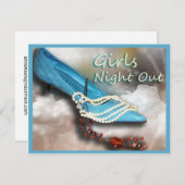 Uitnodiging voor Bachlorette (Voorkant / Achterkant)