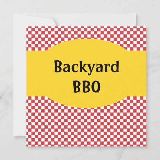 Uitnodiging voor backyard Barbeque (Achterkant)