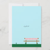 Uitnodiging voor backyard BBQ Party (Achterkant)