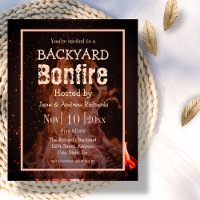 Uitnodiging voor backyard Bonfire