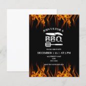 Uitnodiging voor backyard-partij BBQ (Voorkant / Achterkant)