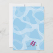 Uitnodiging voor backyard Pool Party (Achterkant)