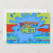 Uitnodiging voor Backyard Water Party (Achterkant)