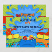 Uitnodiging voor Backyard Water Party (Voorkant / Achterkant)