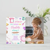 Uitnodiging voor bakfoto (Staand voorkant)