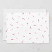 Uitnodiging voor bakken verjaardagsfoto Cupcake Ui (Achterkant)