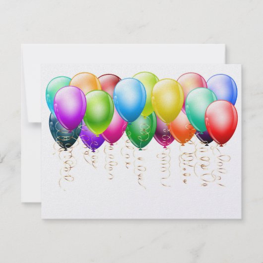 uitnodiging voor ballonnen (Voorkant)