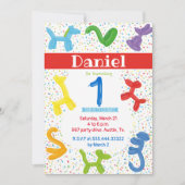 Uitnodiging voor ballonnen van eerstejaarsdieren (Voorkant)