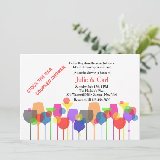 Uitnodiging voor balsbril (Staand voorkant)