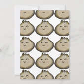 Uitnodiging voor Bao Dumpling Verjaardagsfeestje (Achterkant)