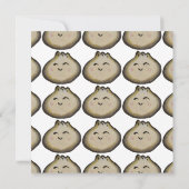 Uitnodiging voor Bao Dumpling-verjaardagsfeestje (Achterkant)