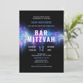 Uitnodiging voor Bar Mitzvah DJ Techno Dance Party (Staand voorkant)