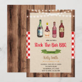 Uitnodiging voor barbecuevaart bij vullen van de b (Voorkant / Achterkant)