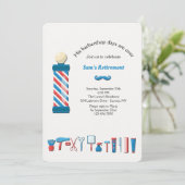 Uitnodiging voor Barber Shop Elements (Staand voorkant)