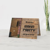 Uitnodiging voor Barn Party (Voorkant)