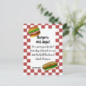 uitnodiging voor bbq (Staand voorkant)