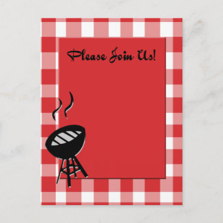 uitnodiging voor bbq briefkaart