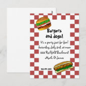 uitnodiging voor bbq briefkaart (Voorkant / Achterkant)