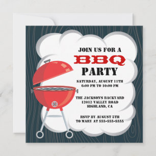 Uitnodiging voor BBQ-feest