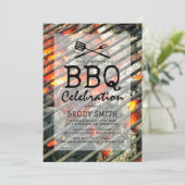 Uitnodiging voor BBQ-feest in de achtertuin (Staand voorkant)