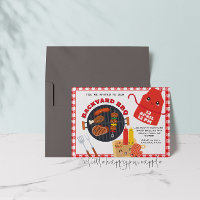 Uitnodiging voor BBQ-feestje in de achtertuin