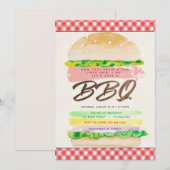 Uitnodiging voor BBQ-huwelijksfeest (Voorkant / Achterkant)