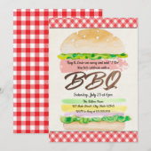 Uitnodiging voor BBQ-huwelijksfeest (Voorkant / Achterkant)