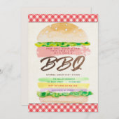 Uitnodiging voor BBQ-huwelijksreceptie (Voorkant / Achterkant)