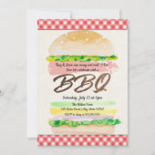 Uitnodiging voor BBQ-huwelijksreceptie (Voorkant)