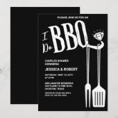 Uitnodiging voor BBQ Koppels Bruidsbadje (Voorkant / Achterkant)