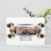 Uitnodiging voor BBQ of Dinner Party (Staand voorkant)