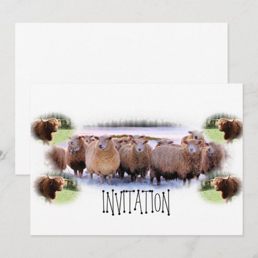 Uitnodiging voor BBQ of Dinner Party (Voorkant / Achterkant)