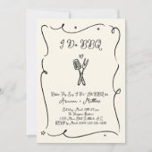 Uitnodiging voor BBQ repetitie diner (Voorkant)