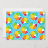 Uitnodiging voor Beach Bash verjaardagsfeestje (Achterkant)