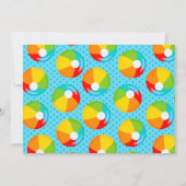 Uitnodiging voor Beach Bash verjaardagsfeestje (Achterkant)