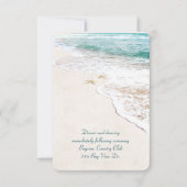 Uitnodiging voor Beach Wedding Reception (Voorkant)