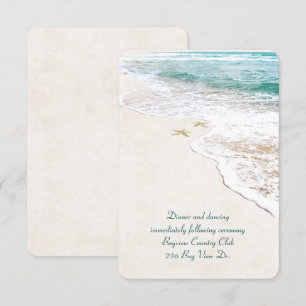 Uitnodiging voor Beach Wedding Reception