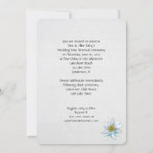 Uitnodiging voor Beach Wedding Vow Renewal-ceremon (Achterkant)