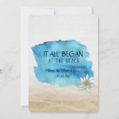 Uitnodiging voor Beach Wedding Vow Renewal-ceremon (Voorkant)