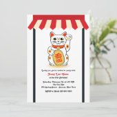 Uitnodiging voor Becking Cat (Staand voorkant)