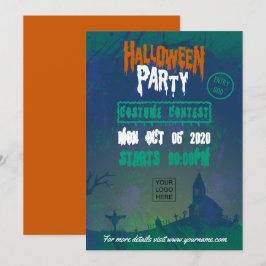 Uitnodiging voor bedrijfs-Halloweenfeest