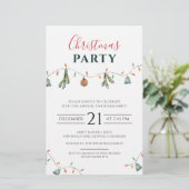 Uitnodiging voor bedrijfseigenaren met kerstfeestd briefpapier (Staand voorkant)