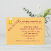 Uitnodiging voor bedrijfsfeest (Staand voorkant)