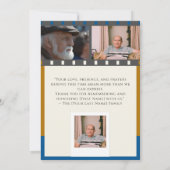 Uitnodiging voor begrafenis Kaart - Viering van he (Achterkant)