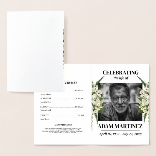 Uitnodiging voor begrafenis Viering van het Bloeml (Display)