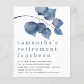 Uitnodiging voor begrotingspluoriënt blauwe olievl (Voorkant)