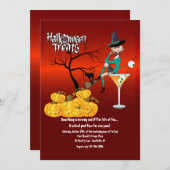 Uitnodiging voor behandeling van Halloween (Voorkant / Achterkant)