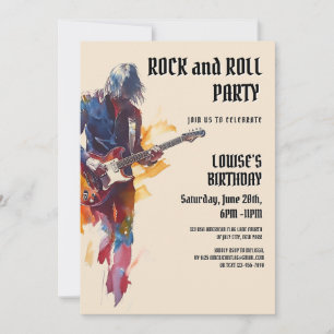 Uitnodiging voor Beige Rock and Roll Party
