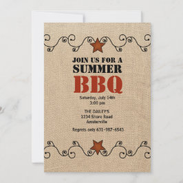 Uitnodiging voor bekabelde Red Star BBQ